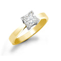 18ct Yellow Gold 50pts Princess Cut Ring