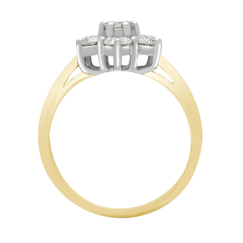 18 Karat 1 Karat Diamantring