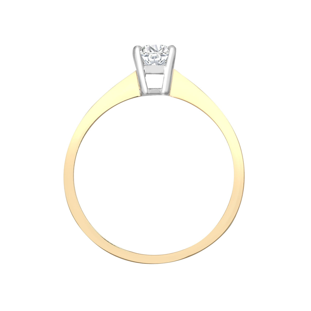 18ct Yellow Gold 25pts Solitaire Diamond Ring