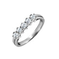 18ct White Gold 0.50ct 5 Stone Diamond Ring