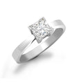 18ct White Gold 0.25ct Princess Cut Diamond Solitaire Ring