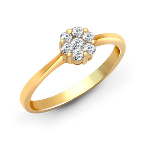 18 Yellow Gold 0.24ct Diamond Ring
