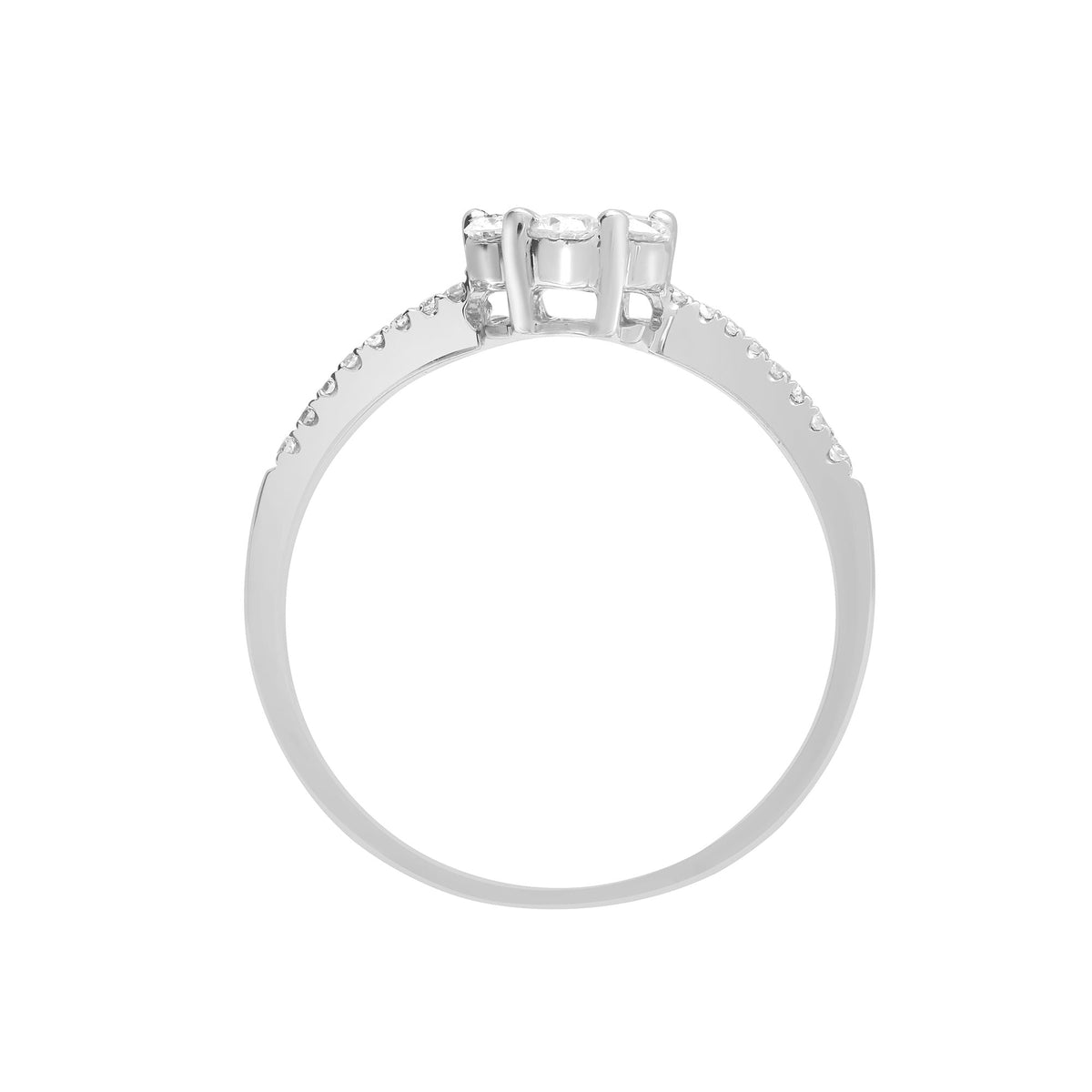 18ct White 0.48ct Diamond Ring