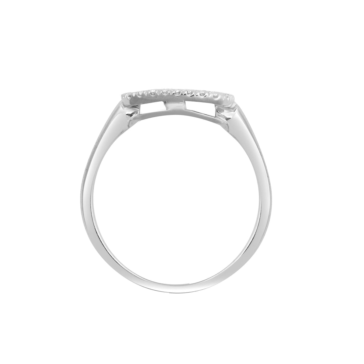 18ct White 0.55ct Diamond Cluster Cushion Shape Ring