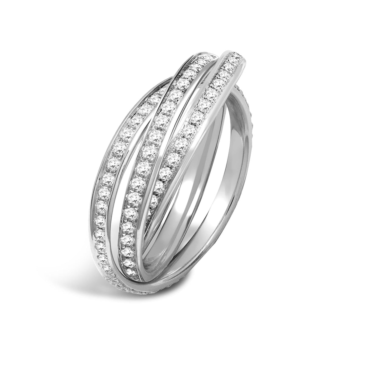 18ct White 0.82ct 2mm RWR Full Set