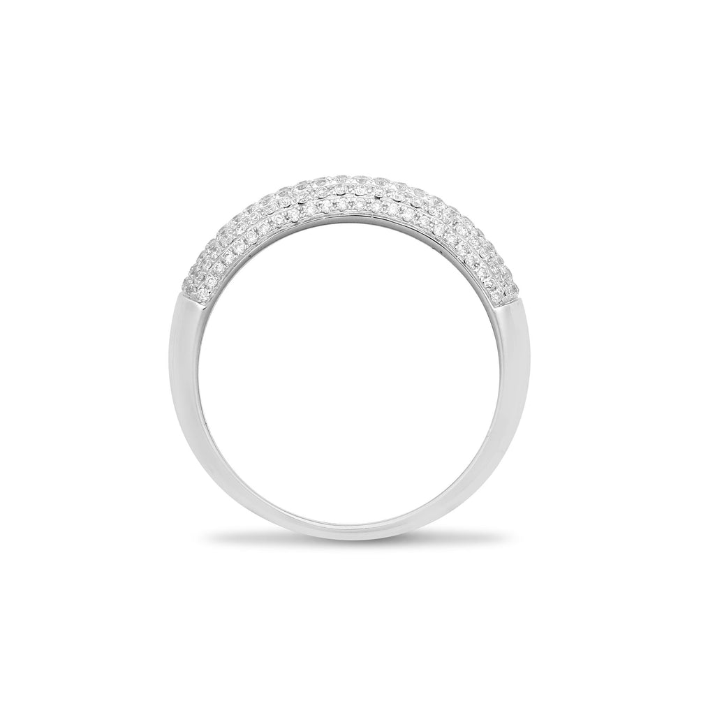 Bombay-Ring aus 18-karätigem Weißgold mit 0,50-karätigem Diamanten