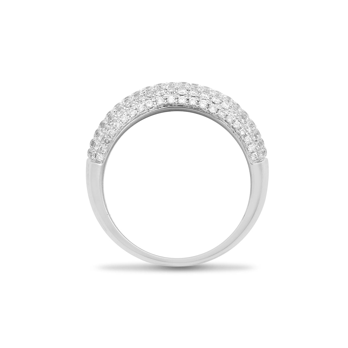 18ct White 1ct Diamond Bombay Ring