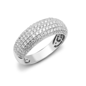 18ct White 1ct Diamond Bombay Ring