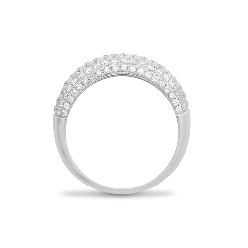 Bague Bombay en or blanc 18 carats et diamant de 1,50 carat