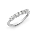 18ct White 1.25ct Diamond 7 stone 1/2 Eternity Ring