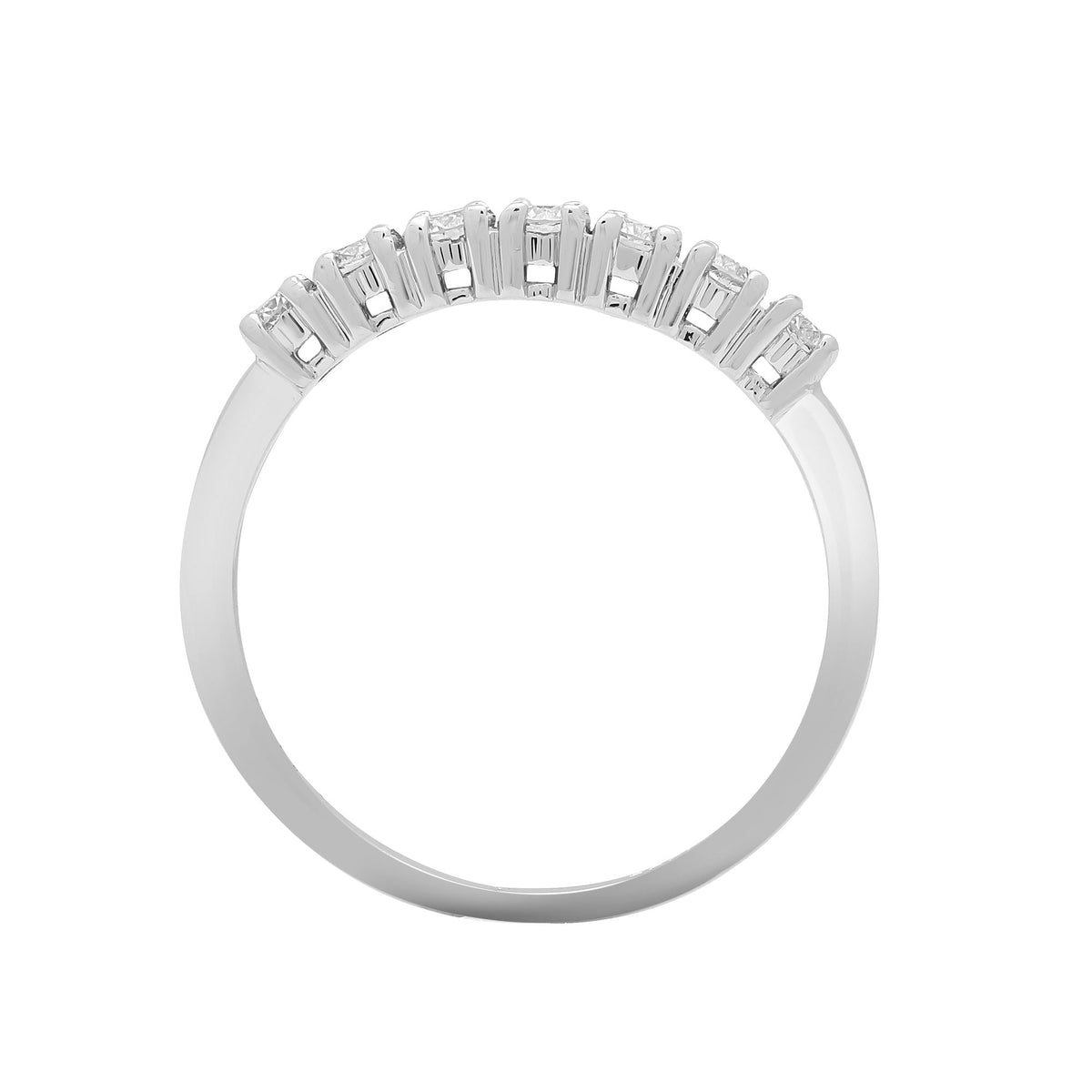 18ct White 1.50ct Diamond 7 stone 1/2 Eternity Ring