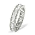 18ct White Gold Channel Set Full Eternity Ring Baguette Diamond 1.50ct G VS