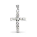 Diamantkreuz aus 18-karätigem Weißgold