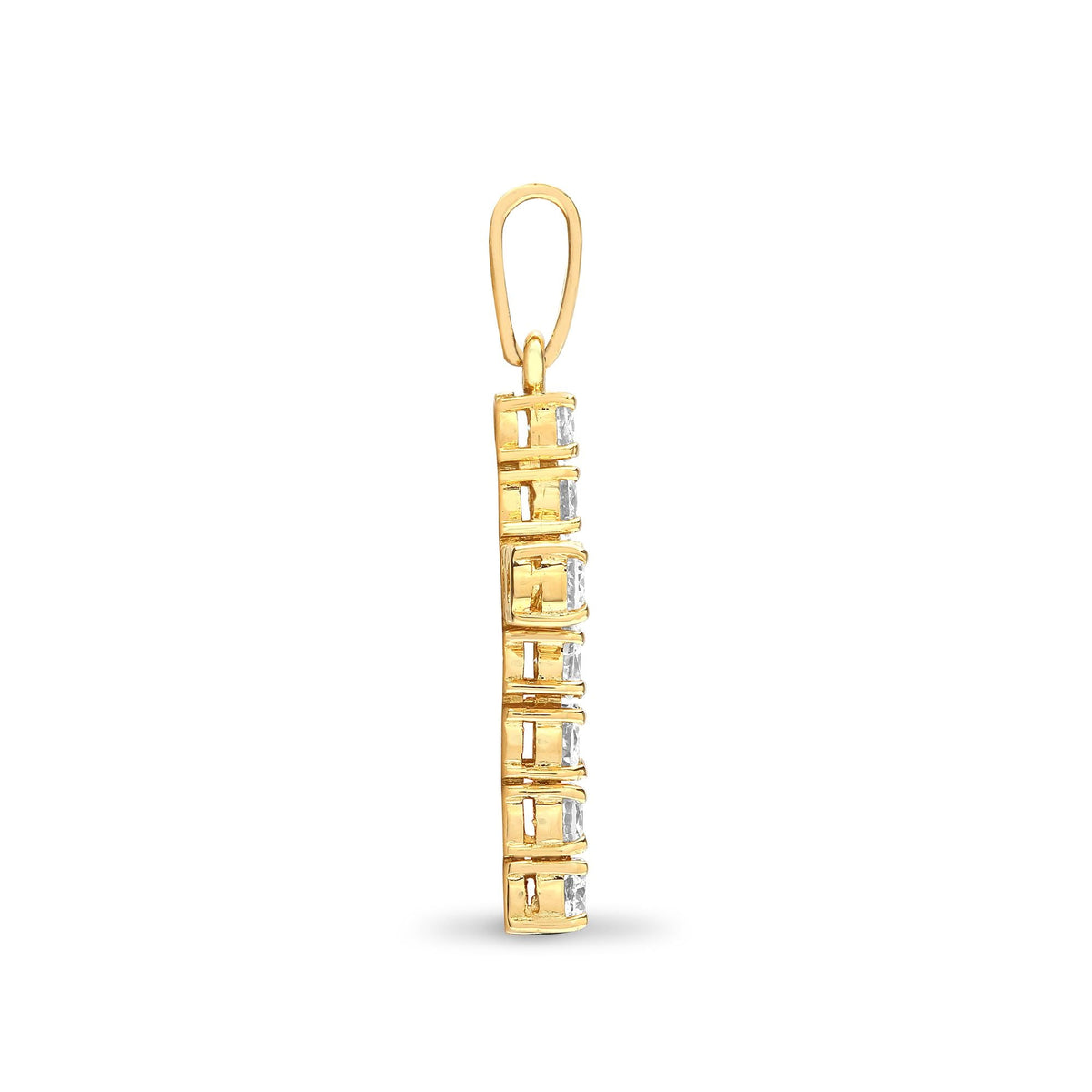 18ct Yellow Gold Diamond Cross