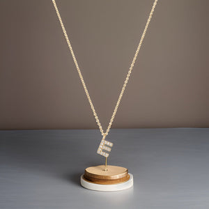 Cervin Blanc DIAMOND INITIAL E NECKLACE IN 18CT GOLD