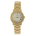 Montre en acier inoxydable plaqué or jaune 18 carats, prix de vente conseillé : 99,99 €
