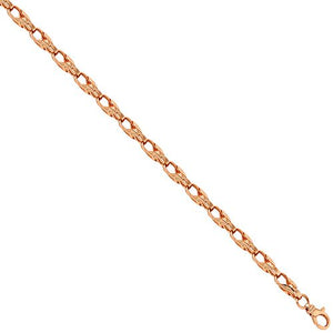 18ct Rose Gold Tulip Chain