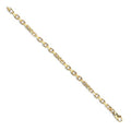 Yellow Gold Cable and Bollard Bracelet Bold Luxury