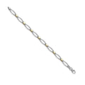 White and Yellow Gold Bi Colour Bracelet