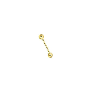 18ct Yellow 22mm Barbell (Tongue)