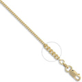 Anhängerkette aus 18-karätigem Gelbgold, Panzerkette, 1,5 mm Stärke