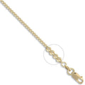 Anhängerkette aus 18-karätigem Gelbgold, Panzerkette, 1,8 mm Stärke