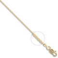 Spiga-Anhängerkette aus 18-karätigem Gelbgold, 1 mm Stärke