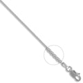 Spiga-Anhängerkette aus 18-karätigem Weißgold, 1 mm Stärke