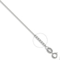 Anhängerkette aus 18-karätigem Weißgold (0,8 mm Stärke).