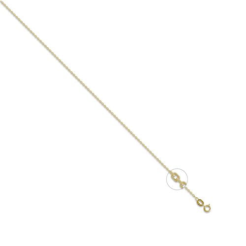 Anhängerkette aus 18-karätigem Gelbgold, 1,3 mm Stärke