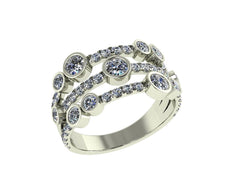 Dewdrop Diamond Ring 18ct Gold