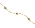 Bracelet en or jaune 18 carats serti de diamants (0,40 carat)