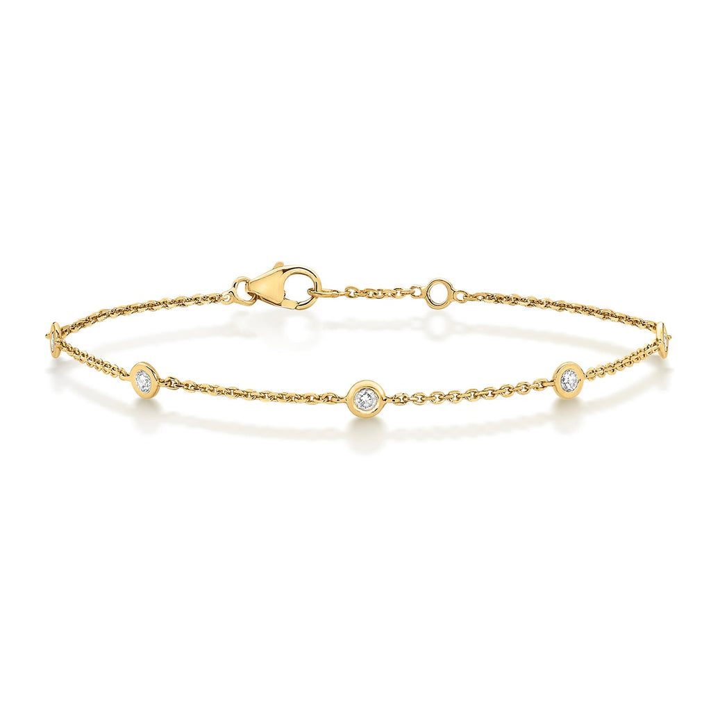DIAMOND By The Yard Bracelet IN 18CT GOLD