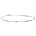 DIAMOND RUBOVER AND PAVE SET BRACELET IN 18CT WHITE GOLD