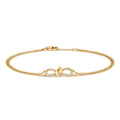 DIAMOND BOW BRACELET IN 18CT GOLD