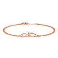  BRACCIALE CON FIOCCO DI DIAMANTI IN ORO ROSA 18KT