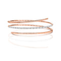  BRACCIALE CON DIAMANTI IN ORO ROSA 18KT