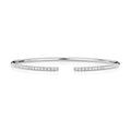  BRACCIALE APERTO CON DIAMANTI IN ORO BIANCO 18KT