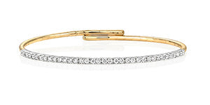 DIAMOND FLEXI BANGLE IN 18CT GOLD