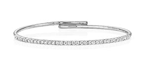 DIAMOND FLEXI BANGLE IN 18CT WHITE GOLD