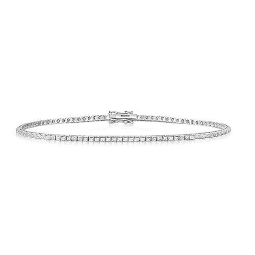 Luxury tennis bracelet with 0.50ct diamonds