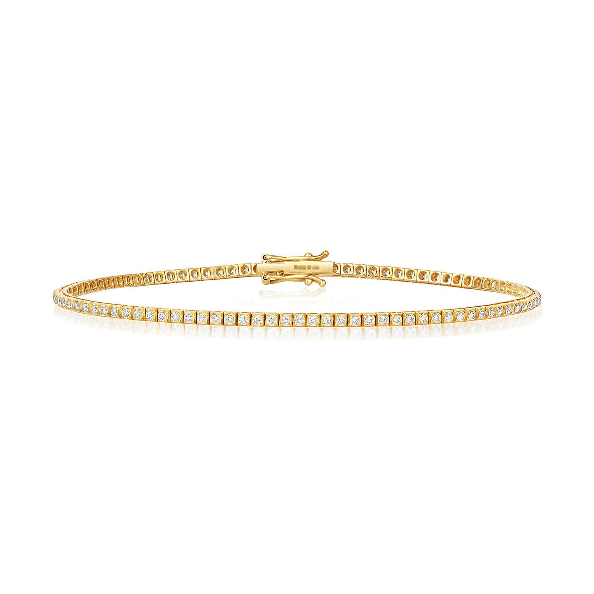 BRACELET EN OR JAUNE 18 CARATS ET DIAMANTS