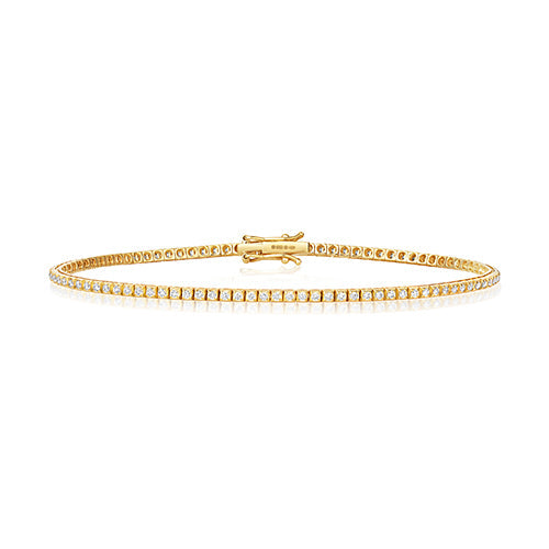 BRACELET EN OR JAUNE 18 CARATS ET DIAMANTS