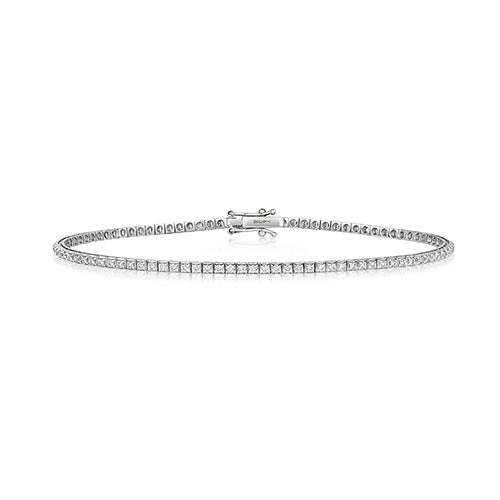 BRACELET EN OR BLANC 18 CARATS ET DIAMANTS