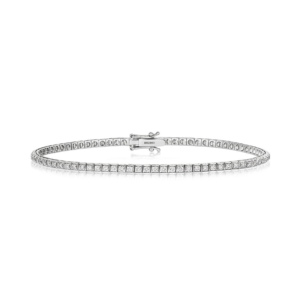BRACELET EN OR BLANC 18 CARATS ET DIAMANTS