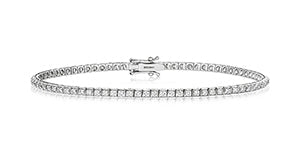 BRACELET EN OR BLANC 18 CARATS ET DIAMANTS