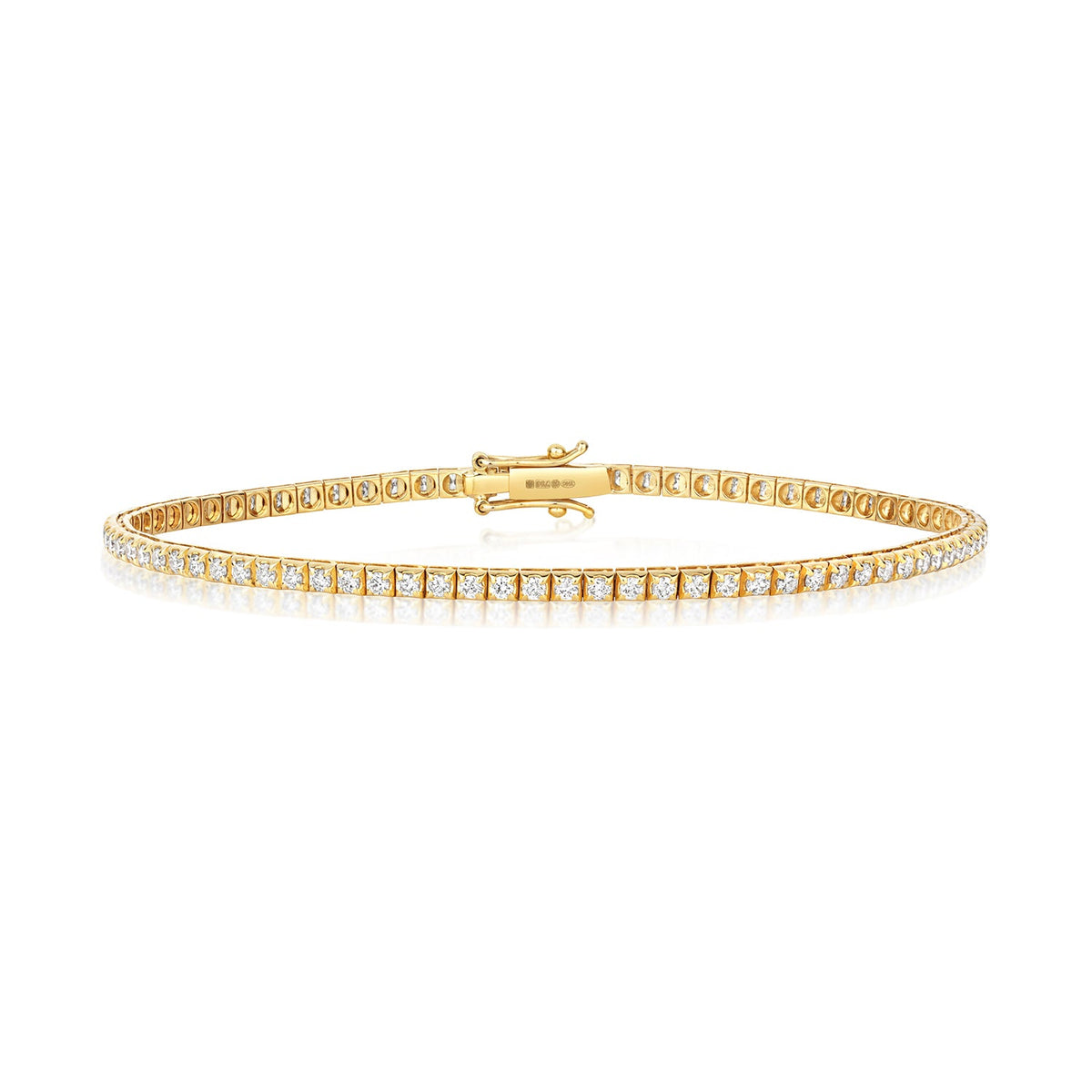 BRACELET EN OR JAUNE 18 CARATS ET DIAMANTS