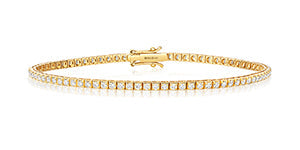 BRACELET EN OR JAUNE 18 CARATS ET DIAMANTS