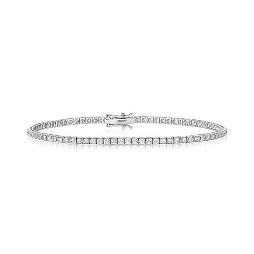 BRACELET EN OR BLANC 18 CARATS ET DIAMANTS