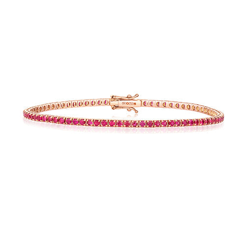 RUBY BRACELET IN 18CT ROSE GOLD